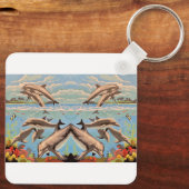 Handgemalt nach Anzahl | Geliebte Delphine | Schlüsselanhänger (Rückseite)