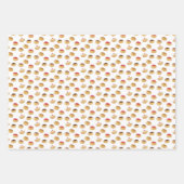 Handgemalt niedlich und lustig Hannukah gemustert Geschenkpapier Set (Vorderseite 2)