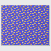 handgemalt, niedliche Hannukah Donuts gemustert Wr Geschenkpapier (Flach)