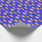 handgemalt, niedliche Hannukah Donuts gemustert Wr Geschenkpapier (Ecke)