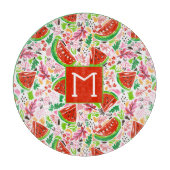 Handgemalt Sommerfruchtmuster Schneidebrett (Vorderseite)