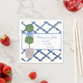 Handgemalt Topiary Chinoiserie Ginger Jar Jars Serviette (Beispiel)