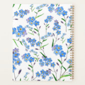 handgemalt vergessen mich nicht Blume Arrangement Planer (Rückseite)