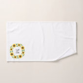 Handgemalt Wasserfarben Sonnenblumenkranz Badhandtuch Set (Handtuch)