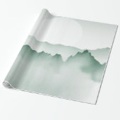 Handgemalt Wasserfarbengebirge Landschaft Geschenkpapier (Ungerollt)