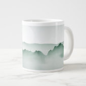 Handgemalt Wasserfarbengebirge Landschaft Jumbo-Tasse (Vorderseite Rechts)