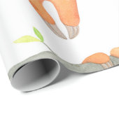 Handgemalt Wasserfarbmuster tropische niedliche An Geschenkpapier (Rolleneckpunkt)