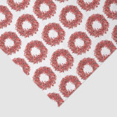 Handgemalt Winterberry Kranz Weihnachten Seidenpapier (Ausschnitt)