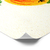 handgemalte Abbildung: Turtledove Poster (Ecke)