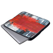 handgemalte abstrakte Hintergrundkunst, abstrakt,  Laptopschutzhülle (Vorne Knopf)