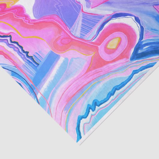 Handgemalte Abstrakte Malgeschenke Seidenpapier (Ausschnitt)