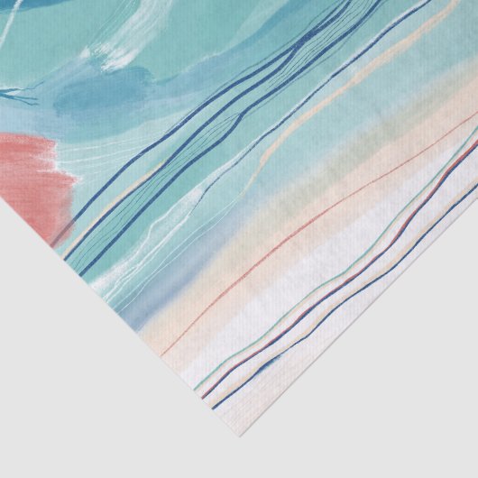 Handgemalte Abstrakte Malgeschenke Seidenpapier (Ausschnitt)