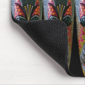 Handgemalte afrikanische Stammes- Maske Mousepad (Ecke)