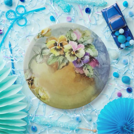 Handgemalte antike Geburtstagssehen Pappteller (Party)