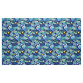 Handgemalte Aqua und Blues Vibes Stoff (Fat Quarter (45,7 x 55,9 cm))