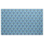 Handgemalte Aqua und Blues Vibes Stoff (Yard (91,4 cm))