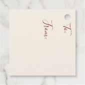 Handgemalte Aquarell-Blätter Äpfel Rosh Hashanah Geschenkanhänger (Rückseite)