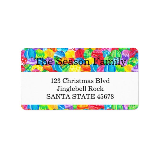 Handgemalte Aquarellbaubeletiketten Adressaufkleber (Vorne)