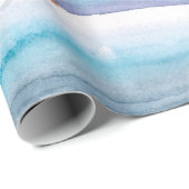 Handgemalte Aquarellbilder des Winters Geschenkpapier (Rolleneckpunkt)
