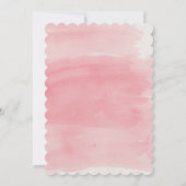 Handgemalte Aquarellbrasse oder Babydusche Einladung (Rückseite)