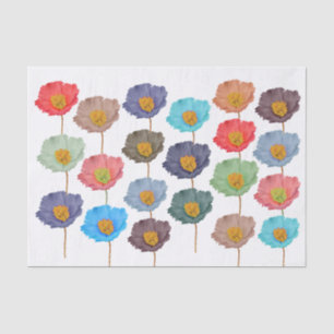 Handgemalte Aquarellfarben-Dekowandkunstwerke Seidenpapier