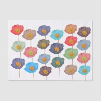 Handgemalte Aquarellfarben-Dekowandkunstwerke Seidenpapier