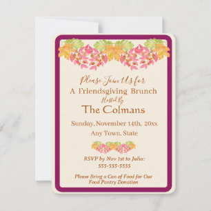 Handgemalte Aquarellfarben Herbstbelästigung Freun