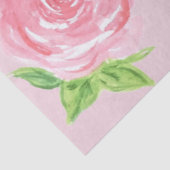 Handgemalte Aquarellfarben-Rose - GLÜCKLICHES GEBU Seidenpapier (Ausschnitt)