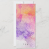 Handgemalte Aquarellkarte Einladung (Rückseite)