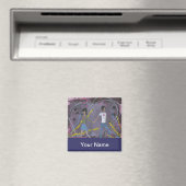 Handgemalte Art Print Locker Magnet Kühlschrankmag (In Situ (Geschirrspüler))