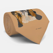 Handgemalte Basset Krawatte (Gerollt)