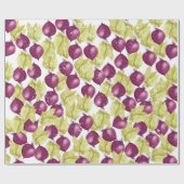 Handgemalte Beet Watercolor-Muster Geschenkpapier (Flach)