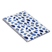 Handgemalte, blaue Aquarellsteine. Notizblock (Rechte Seite)