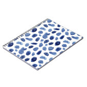Handgemalte, blaue Aquarellsteine. Notizblock (Linke Seite)