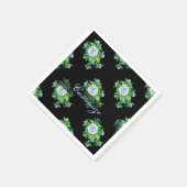 Handgemalte blaue Rose Muster Napkins Serviette (Ecke)