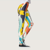 Handgemalte Blume, Blätter nahtlos. Leggings (Rechts)