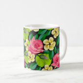 Handgemalte Blume Design-67459 Kaffeetasse (VorderseiteRechts)