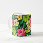 Handgemalte Blume Design-67459 Kaffeetasse (Vorderseite Links)