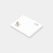 Handgemalte Blume Design "To Do" Sticky Notes Post-it Klebezettel (angewinkelt)