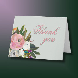 Handgemalte Blume jedes Jahr Geburtstagsparty Dankeskarte