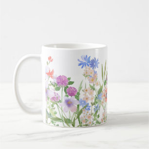 Handgemalte Blumendrucke Kaffeetasse