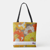 Handgemalte Blumenentwurfs-Museum LA Tasche (Rückseite)