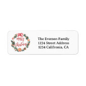 Handgemalte Blumenkronen Weihnachten (Vorne)