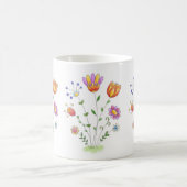 Handgemalte Blumenmoderner Watercolor Kaffeetasse (Mittel)