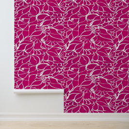 Handgemalte Blütenblätter Henna Peel and Stick Tapete