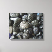 Handgemalte Boho Rocks von Julie Ann Stricklin Leinwanddruck (Vorderseite)