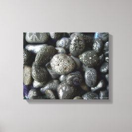 Handgemalte Boho Rocks von Julie Ann Stricklin Leinwanddruck