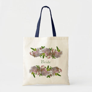Handgemalte botanische Blumenmotive Tragetasche