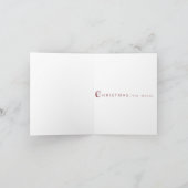 Handgemalte Briefmarke der frohen Weihnachten (Innenseite)