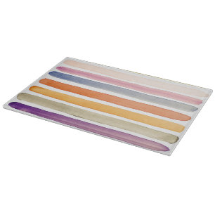 Handgemalte Bürstenanschläge des Aquarells, Fahn Schneidebrett